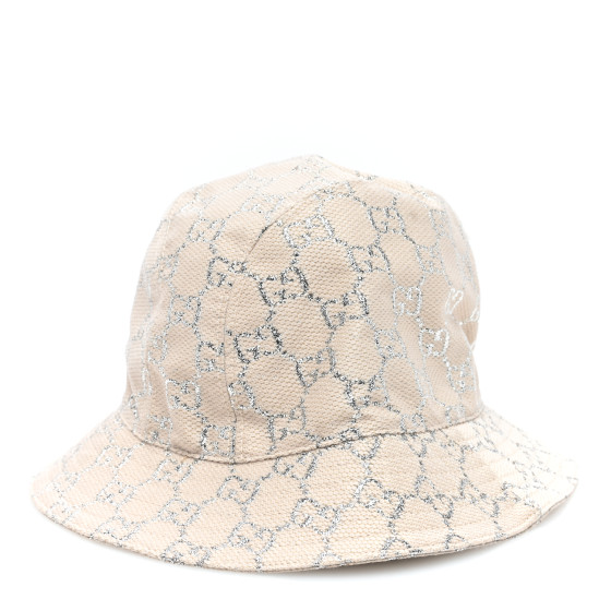 帽子 GUCCI GG Lame Bucket Hat 631951 GUCCI hat 631951 GG lame bucket hat hat SizeM 71% wool, 17