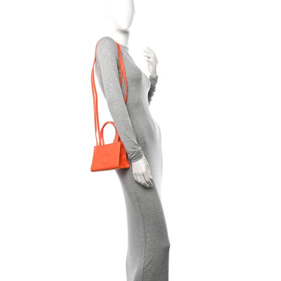 激レア！ 送料関税込み Telfar Shopping Bag Small Orange TELFAR Vegan Leather Small Shopping Bag Orange 1514443