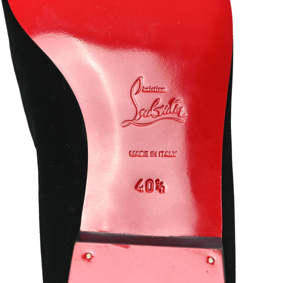 CHRISTIAN LOUBOUTIN Calfskin Velvet Spikes Womens Captain