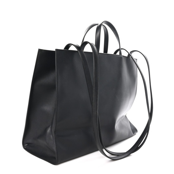 TELFAR Vegan Leather Large Shopping Bag Black 1569246