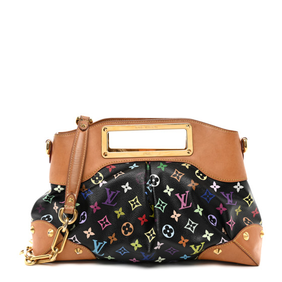 【希少】 LOUIS VUITTON Multicolore Monogram Judy MM Vintage LOUIS VUITTON Monogram Multicolor Judy MM Black 1572591