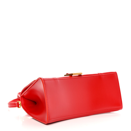 BALENCIAGA Shiny Box Calfskin Small Hourglass Top Handle Bag