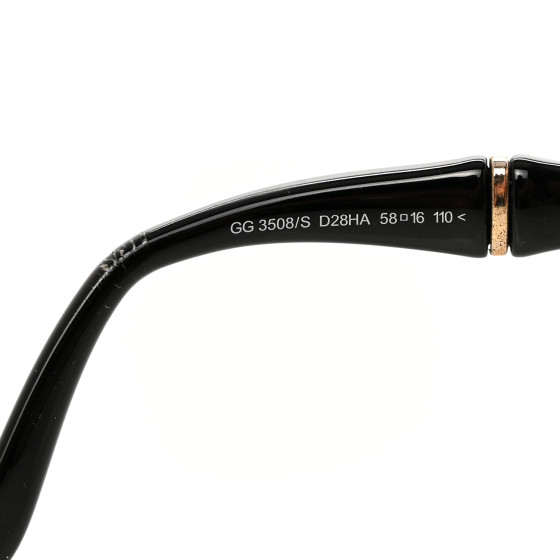 GUCCI Oversized Oval Bamboo Sunglasses 3508/S Brown 1468510