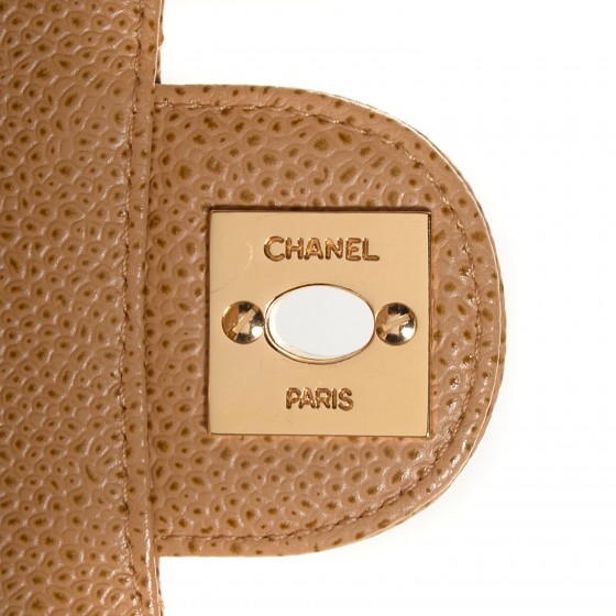 CHANEL ベージュ ジャンパー Chanel Grey Shimmer Leather VIP Flap Bag ○ Labellov ○ Buy