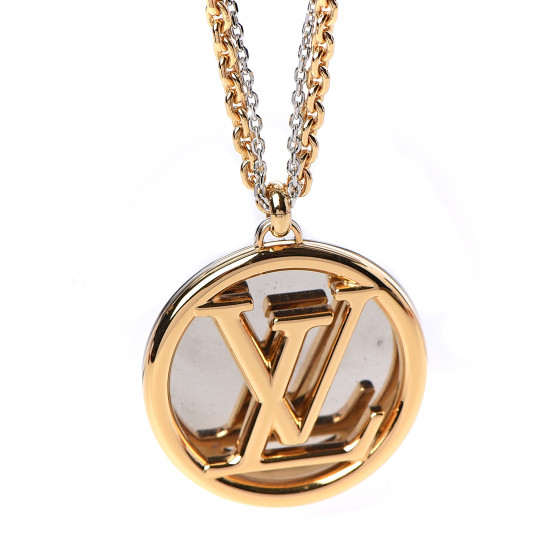 LOUIS VUITTON Louise Long Necklace Gold 496075 | FASHIONPHILE