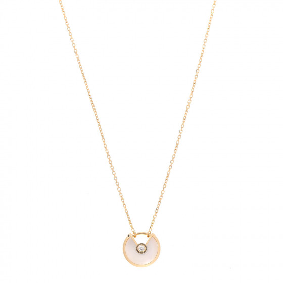 カルティエ ネックレス YELLOWGOLD DIAMOND XS CARTIER 18K Yellow Gold Diamond XS D'Amour Pendant Necklace