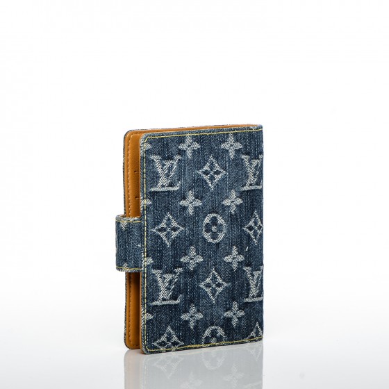 LOUIS VUITTON Monogram Denim Agenda PM Blue 191079