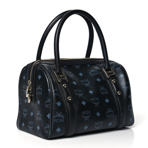 MCM Boston Bag Visetos Black ボストンバッグ 黒 MCM Visetos Boston Bag Black 1085248 | FASHIONPHILE