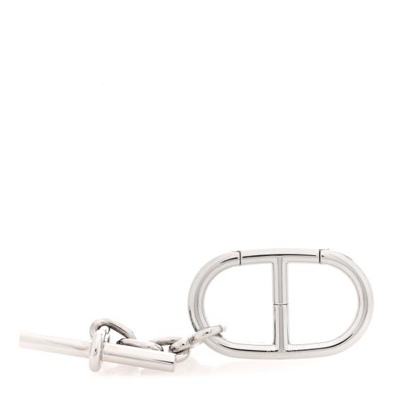 HERMES Palladium Chaine d'Ancre Key Ring 1575489 | FASHIONPHILE
