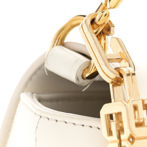 GIVENCHY Box Calfskin Small 4G Cube Chain Shoulder Bag Ivory