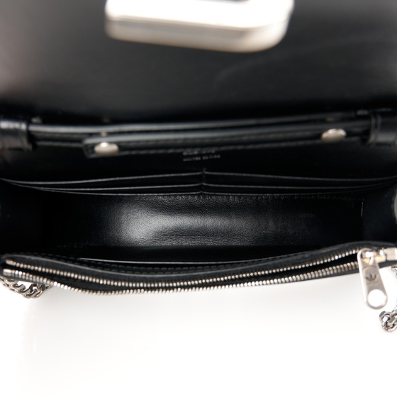 BALENCIAGA X ADIDAS Box Calfskin Hourglass Chain Bag Black