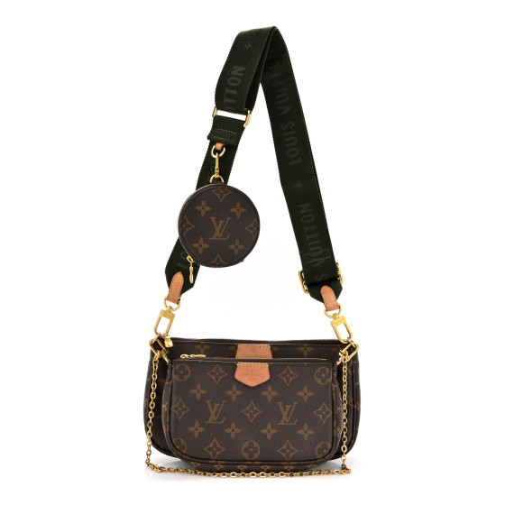 LOUIS VUITTON Monogram Multi Pochette Accessories Kaki