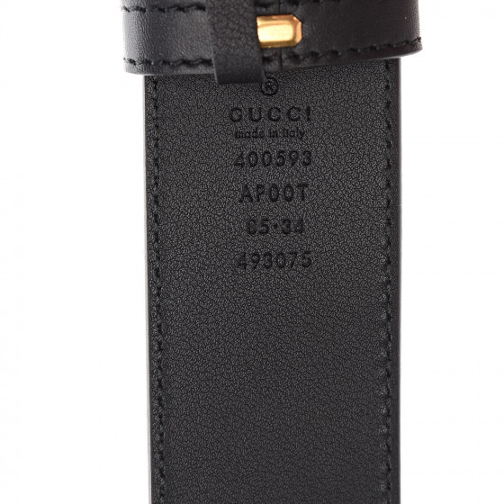 D&G ブラック ベルト 85/34 GUCCI Calfskin Double G 30mm Belt 85 34 Black 1683925