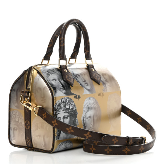 LOUIS VUITTON X FORNASETTI Calfskin Fornasetti Speedy