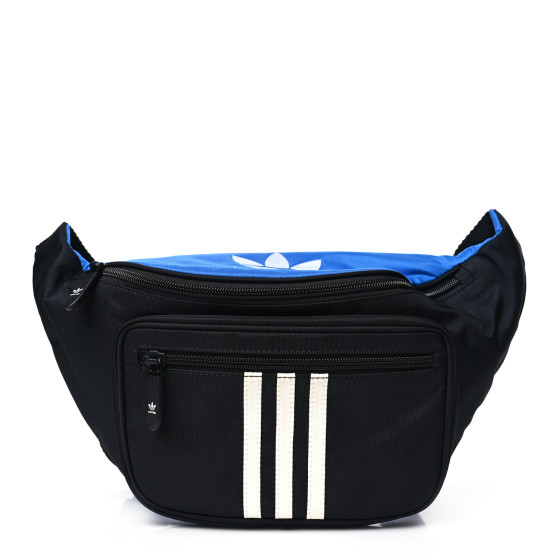 Balenciaga x adidas ボディバッグ ブラック BALENCIAGA X ADIDAS Leather Belt/Fanny pack Trefoil Logo In
