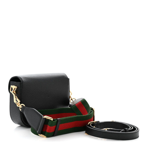 GUCCI X ADIDAS Textured Dollar Calfskin Web Trefoil Mini