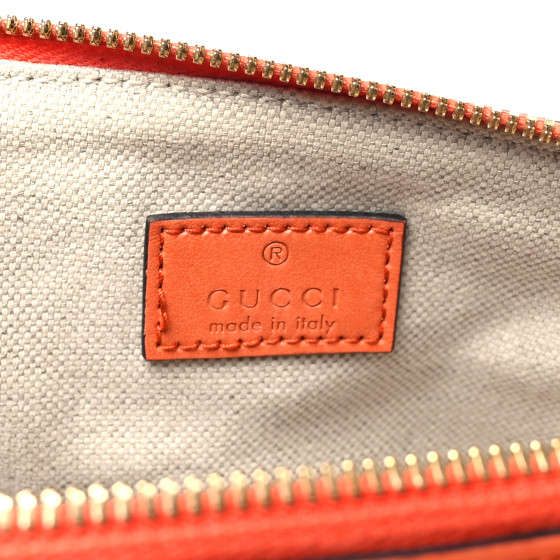 【GUCCI】GG Matelasse Top Handle Mini Bag Orange GG Matelassé mini top handle bag in orange leather | GUCCI® SG