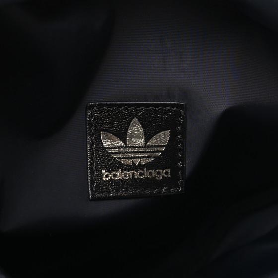 BALENCIAGA X ADIDAS Nylon Belt Bag Black Blue 1567646