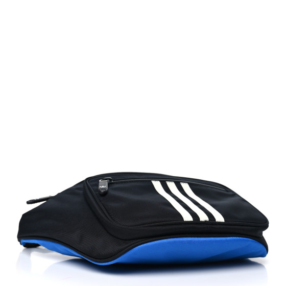 BALENCIAGA X ADIDAS Nylon Belt Bag Black Blue 1567646