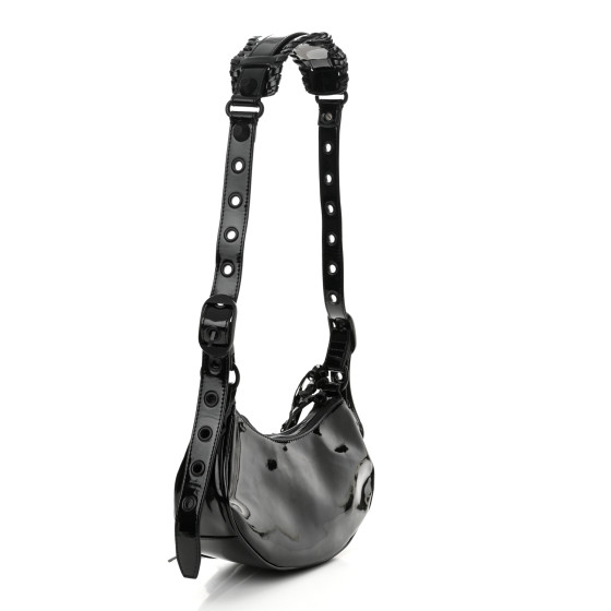 ショルダーバッグ・ポシェット BALENCIAGA LE CAGOLE SING SHOULDER BAG IN ARENA LEATHER BALENCIAGA Agneau Arena Le Cagole Shoulder Bag XS Purple