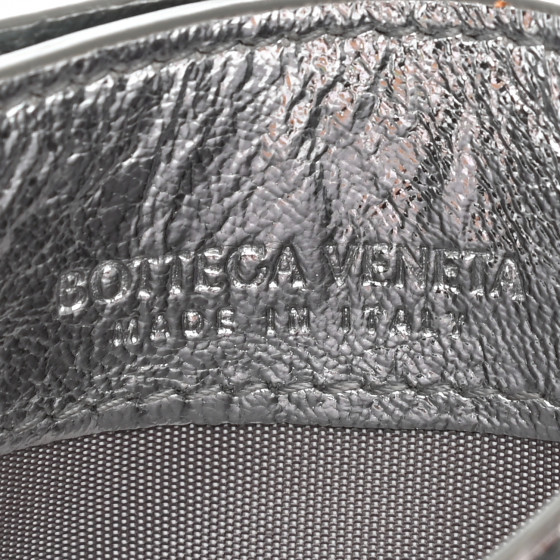 25SS new/BOTTEGA VENETA メタリックカードホルダー CardHolder Intrecciato metallic leather card holder in gold - Bottega