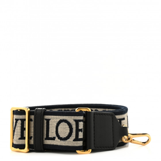 【国内発送】Anagram strap in jacquard and calfskin Anagram strap in jacquard and calfskin Grey - LOEWE