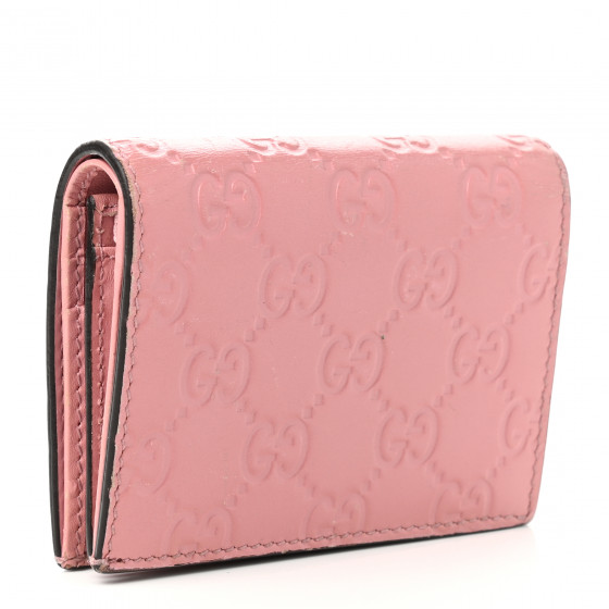 GUCCI カードケース PERFECT PINK GUCCI Calfskin GG Matelasse Card Case Wallet Perfect Pink