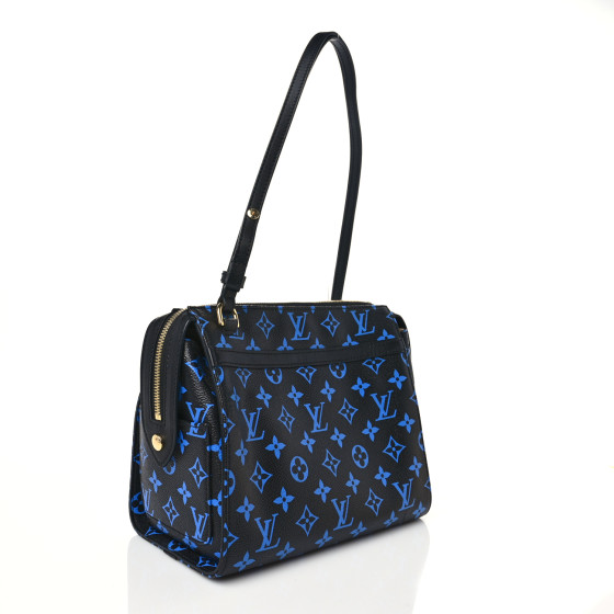 LOUIS VUITTON Colored Monogram Speedy Amazon PM Blue Black