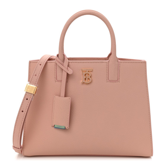 BURBERRY Grainy Calfskin Mini Frances Tote Dusky Pink