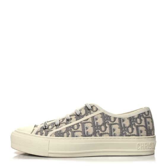 christian dior ,サイズ:22.5 CHRISTIAN DIOR Canvas Oblique Walk'N'Dior Low Top Sneakers