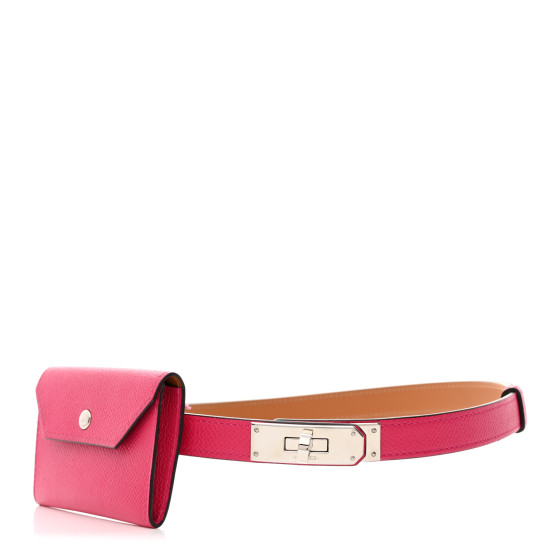 HERMES Epsom Kelly Pocket Belt Rose Mexico