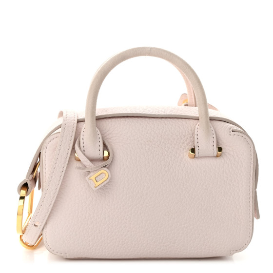 DELVAUX Taurillon Soft Nano Cool Box Satchel Silk Pink