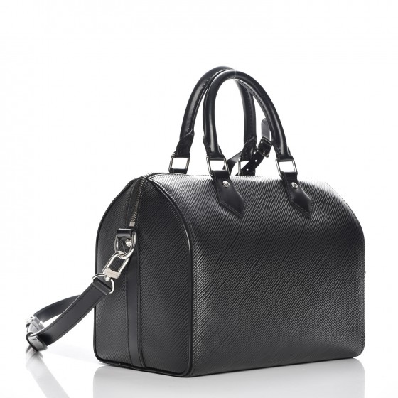LOUIS VUITTON Epi Speedy Bandouliere 25 Black 224521