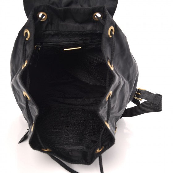 バッグ PRADA Back packs black tessto nylon PRADA Nylon Tessuto Logo Patch Backpack Black 850664