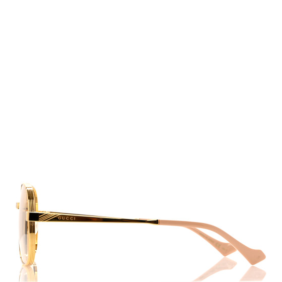 GUCCI Square Frame Sunglasses GG0788S Gold 1296523
