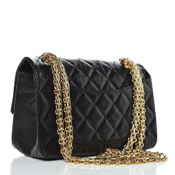 【CHANEL】2.55 Vintage Chain Mini Bag Black Chanel Reissue 2.55 Mini flap black bag | eBay