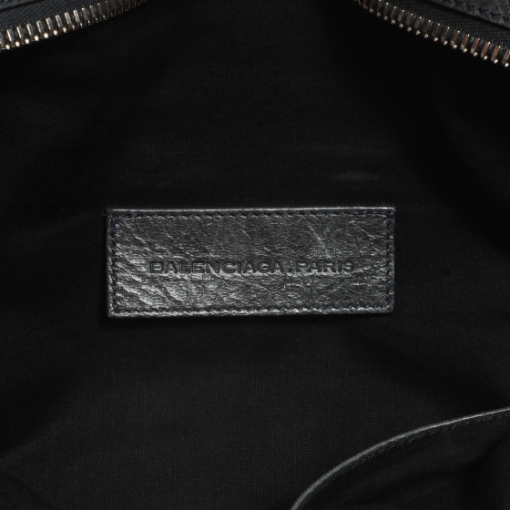BALENCIAGA Agneau Giant Brogues Hardware Folder Storm 58385