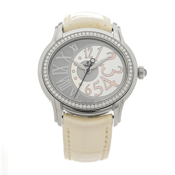 AUDEMARS PIGUET Stainless Steel Alligator Diamond Bezel 41mm
