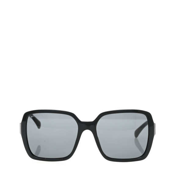 【完売間近】 Chanel Square Sunglasses Acetate & Black Frame CHANEL Sunglasses: Oval Sunglasses, acetate & nylon