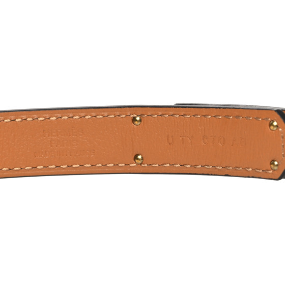 HERMES Epsom Quadrige Kelly Pocket 18 Belt Black 1208320