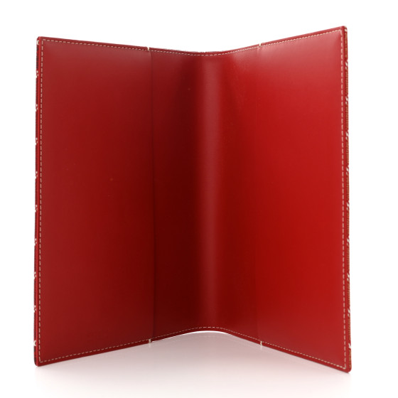 GOYARD Goyardine Castiglione Document Cover Red 1205982