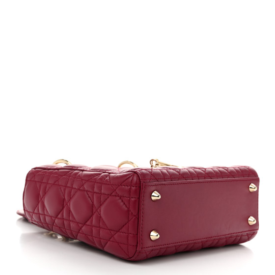 Dior★Dior Small Lambskin Cannage My Lady Dior Lucky Badges CHRISTIAN DIOR Lambskin Cannage Small Lucky Badges My Lady