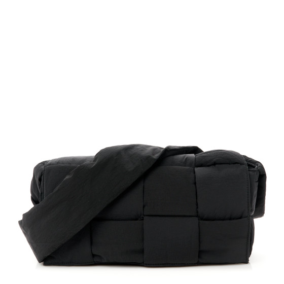 BOTTEGA VENETA Nylon Intrecciato Padded Tech Cassette Bag