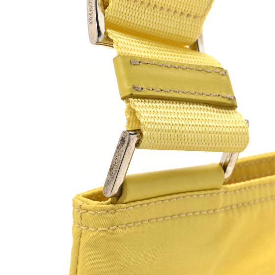 PRADA イエロー メッセンジャーバッグ Prada - Yellow Leather Crossbody Bag | Mitchell Stores