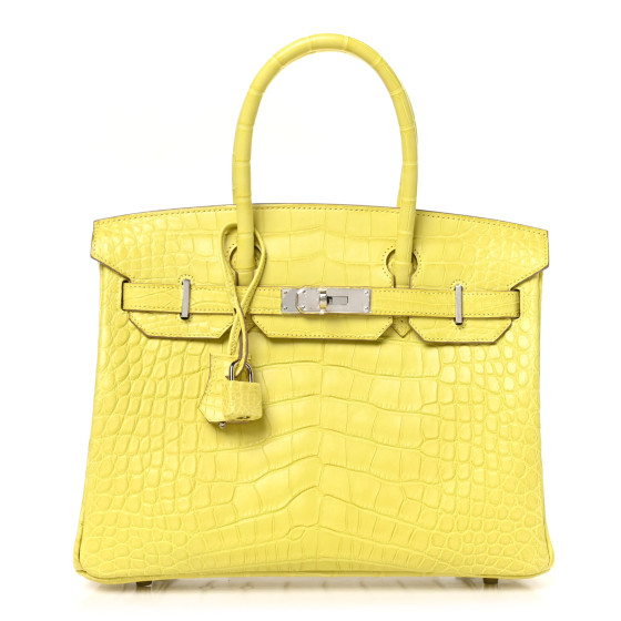 Li Kin　エルメス HERMES Matte Alligator Birkin 30 Lime 1609630 | FASHIONPHILE