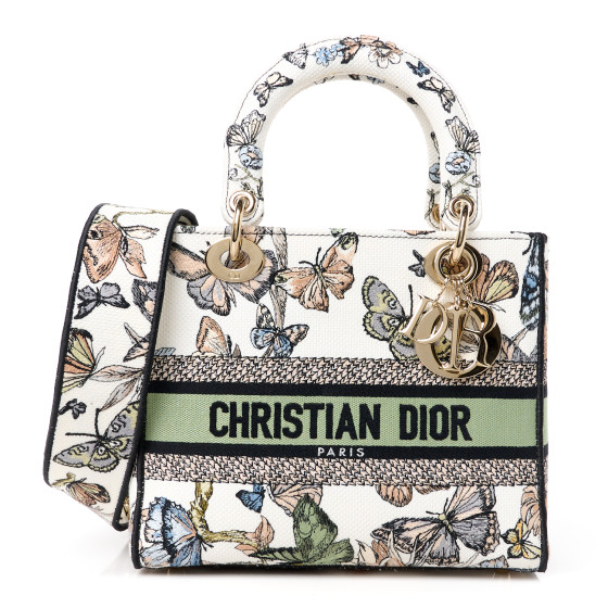 24SS◇Lady D-Lite トワル ドゥ ジュイ ソレイユ Bag Medium CHRISTIAN DIOR Canvas Toile de Jouy Mexico Embroidered
