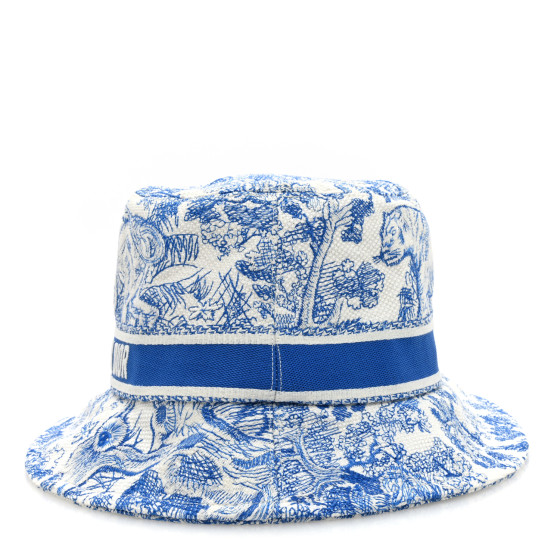 ハット Christian Dior  Hats Women Fabric Blue/Turquoise CHRISTIAN DIOR Canvas Toile de Jouy Sauvage Diorivera D