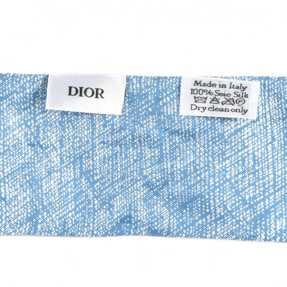ChristianDior　スカーフ CHRISTIAN DIOR Silk ABCDior K Mitzah Scarf Blue 920021