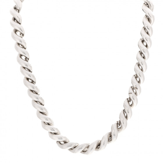 アクセサリー HERMES Sellier Silver Necklace vintage VINTAGE HERMES/エルメス】 Amulet sellier necklace