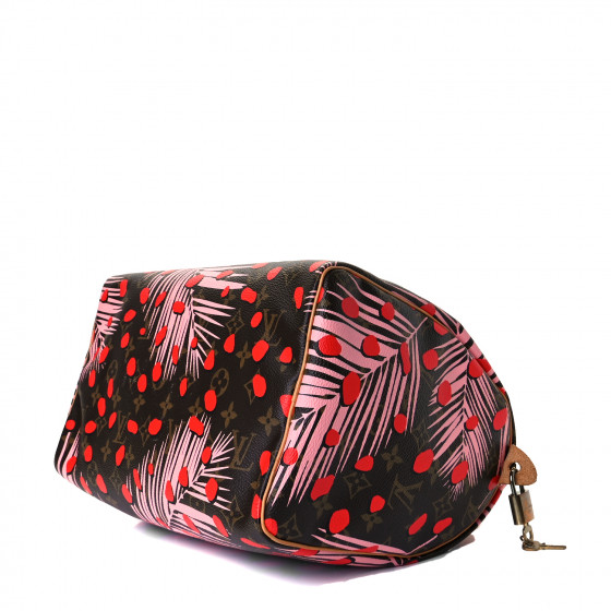 Louis Vuitton ドップキット LOUIS VUITTON Monogram Jungle Dots Speedy 30 Sugar Pink